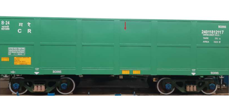 BOGIE OPEN WAGON TYPE BOXNS-25T AXLE LOAD APPLICATION